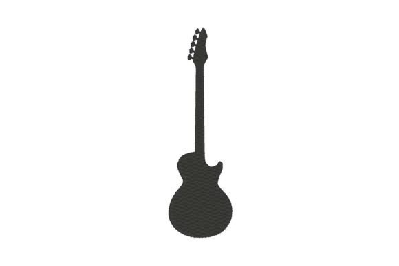 Electric Guitar Embroidery Design