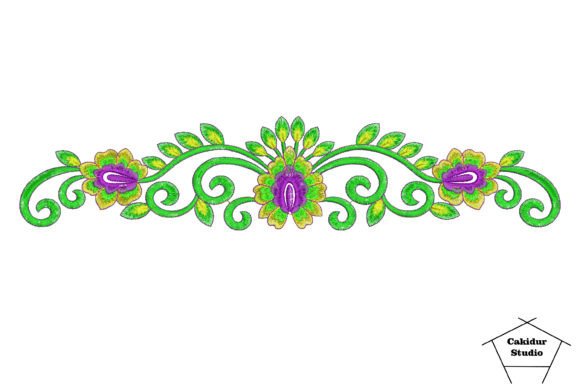 Purple Core Flowers Embroidery Design