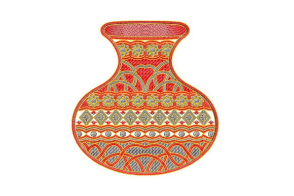 Terracotta Pot Embroidery Design